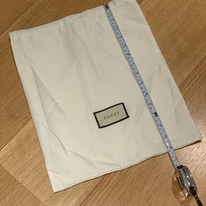 Gucci Shoe Bag white satin
